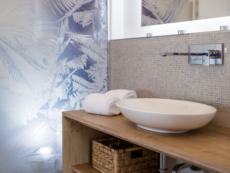 Badezimmer im Chalet Eis im Waidlerland Badezimmer Chalet Eis