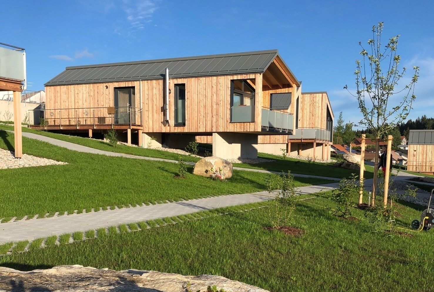 Die Anlage exklusive Ferienhäuser im Bayerischer Wald in Bayern