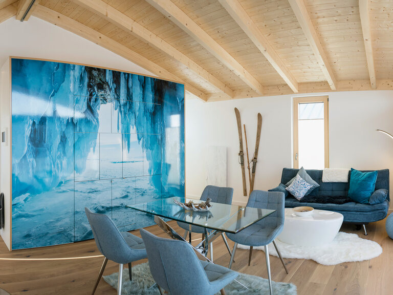 Wohnbereich im Chalet Eis im Waidlerland Wohnbereich Chalet Eis